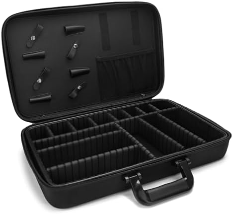 Barber Carrying Case,Barber Case, Stylist Tool Box Professional Salon Hair Cutting Grooming Kit Storage Organizer for Clippers, Scissors, Barber Supplies(Large) - Image 6