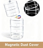 Belt Organizer, 5-Tier Acrylic with Dust Cover, for Closet, Clear - Image 3