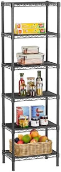 Golpart 6Tier Adjustable Storage Shelves Metal Wire Shelving Standing Shelf by Golpart