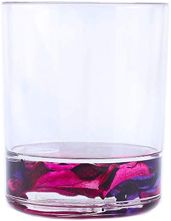 Locco Decor 4 Piece Acrylic Liquid 3D Floating Motion Bathroom Vanity Accessory Set Leaf - Image 3