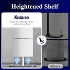 Kitsure Metal Toilet Paper Holder Free Standing, Medium, Chrome Silver - Image 4
