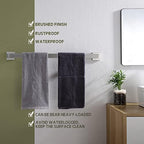 KOKOSIRI 24-Inch Single Towel Bar, Bathroom Kitchen Towel Holder, Wall Mounted SUS304 Stainless Steel Towel Rack, Brushed Nickel, B4003BR-L24 - Image 5