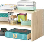 Whitmor Wood Stackable 2-Shelf Shoe Rack, White Oak, 31 inches - Image 4