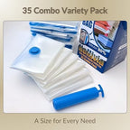 Vacuum Storage Bags with Hand Pump, Vacuum Seal Space Saver Bags, 35 Combo - Image 4