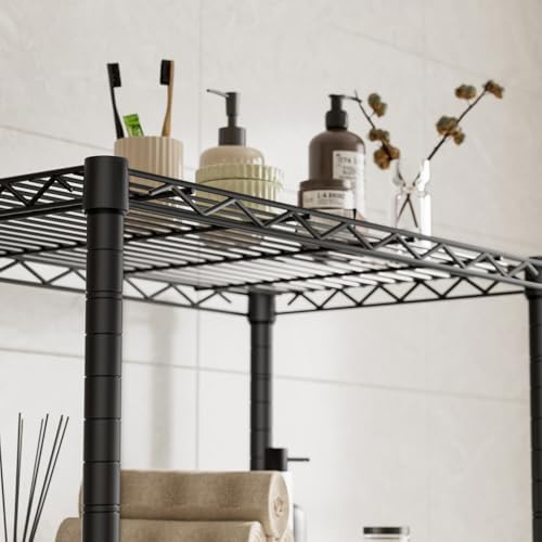 Golpart Shelves Storage Shelf Wire Closet Bathroom Organizers Metal Pantry - Image 5