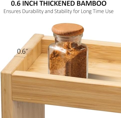 Over the Stove Spice Shelf for Kitchen,33" Over Stove Spice Rack Organizer - Image 7