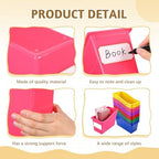 Teling 36 Pcs Book Bins Bulk for Classroom Storage Plastic Magazine Holder with Label Interlocking File Folder Organizer Binder Container Box for School Office Desktop Bookshelf Home (Rainbow Bright) - Image 4