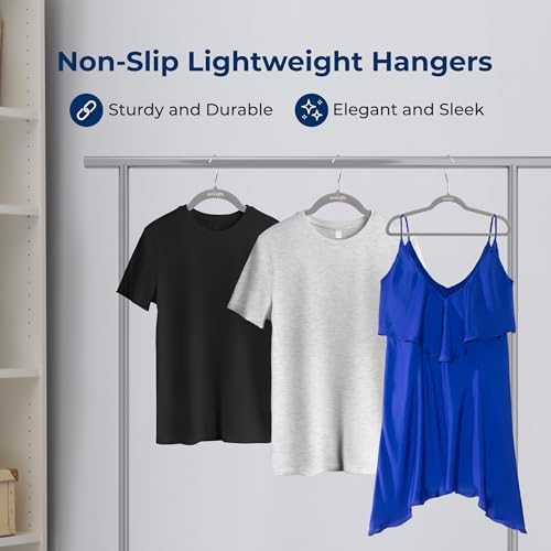 SereneLife Velvet Hangers – 200 Pack, Slim & Space Saving for Closets - Image 4