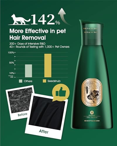 Pet Hair Remover for Laundry, Repels Up to 90% Fur, 2 x 27 fl oz, 64 Loads - Image 7