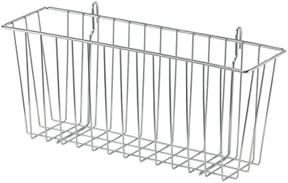 TRINITY EcoStorage 15-Inch Metal Hanging Basket, NSF, Chrome, 2-Pack by TRINITY
