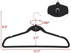 Yaheetech 100 Pack Velvet Hangers, Non-Slip Cascading Design, Swivel Hook - Image 2