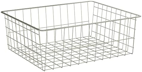 ClosetMaid ShelfTrack Wire Basket Add-On Drawer, Compatible with Drawer Frame Hardware, Nickel Finish by Unknown
