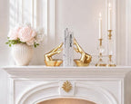 Gold Legs Sculpture Bookends for Shelves, Modern Resin Book Ends Decorative - Image 7