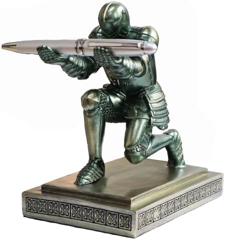 Knight Pen Holder Pen Stand Desk Organizer and Accessories Green by HDMbigmiHomeDecorations