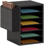 Unionly 6 Tier Adjustable Mail Sorter,Wood Paper Organizer for Class,Office by Unionly
