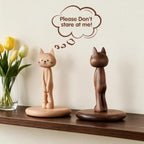Wooden Toilet Paper Holder Funny Rustic Countertop Bath Tissue Roll Holder - Image 7