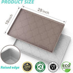 SIKADEER Waterproof Under Sink Mat Silicone 28"x19", Kitchen Cabinet Liner - Image 3