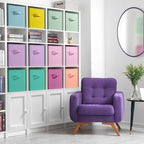Sorbus Fabric Storage Cubes, 12 Pack (11 Inch, Pastel Multi-Color 3) - Image 3