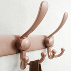Dseap Coat Rack Wall Mount 37”, Heavy Duty 12-Gauge Base vs Flimsy 1mm, Double-Thick Anti-Snap Hooks, 16” Stud-Mount, Stainless Steel 10-Hook Hanger for Closet Entryway, Rose Gold, Pack of 2 - Image 2