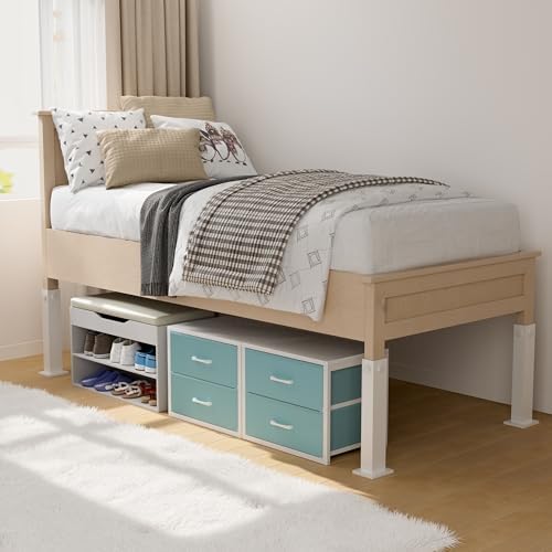 BOLUO Stackable Storage Drawers Closet Organizers and Storage Fabric Blue 2 Drawer Dresser for Bedroom 2 Packs Modern - Image 7