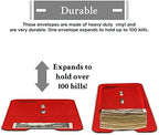 UBICON Reusable Vinyl Safe Deposit Envelope, Clear, Size 50 - Image 3