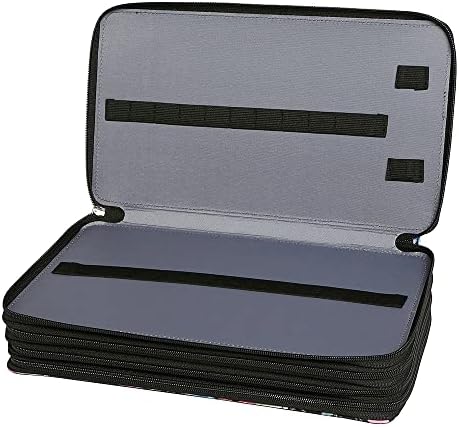 300 Slots Pencil Case 4-Layer Zipped Holder w/Handle - Image 4