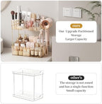 Bathroom Counter Organizer for Vanity, Makeup Organizer Countertop with Holder, Large Capacity Storage Rack, Perfect Large Skincare, Hair Care, Perfume, Easy to Install (Gold, 2Tiers) - Image 4