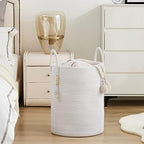 YOUDENOVA 72L Tall Cotton Rope Laundry Hamper Basket - Image 4