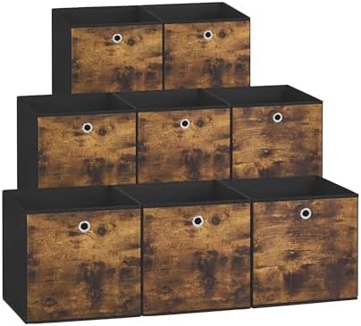 SONGMICS Storage Cubes, Set of 8, 11-Inch Foldable Closet Organizers by SONGMICSbySONGMICSHOME