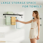 Alise 32 Inch Towel Racks for Bathroom Wall Mounted,Matte Black - Image 3