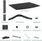WALI 3 Tier Glass Floating TV Wall Shelf for Projector, DVD Players - Image 5