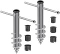 Dolibest Heavy-Duty Steel Beach Umbrella Sand Anchor Fits 1-1.9" Poles-2PCS by Dolibest