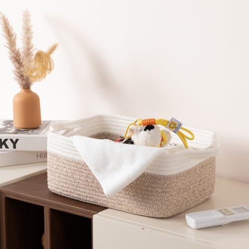 OIAHOMY 3-Pack Storage Baskets for Organizing Woven Small Basket Brown - Image 6
