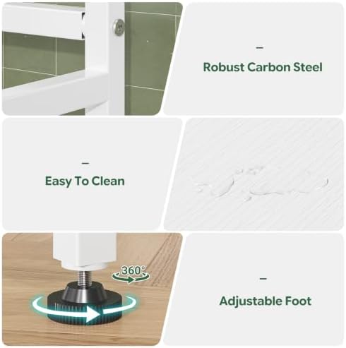 Simple Trending 2-Tier Over The Toilet Storage with 2 Fabric Drawers - Image 4