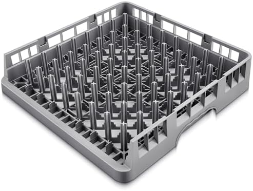 Aurelema 1 Pack Commercial Dishwasher Tray Rack, Peg Dish Opening, Gray by Aurelema