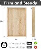 Real Natural Travertine Tray for Bathroom, Vanity, Kitchen Counter - Image 2
