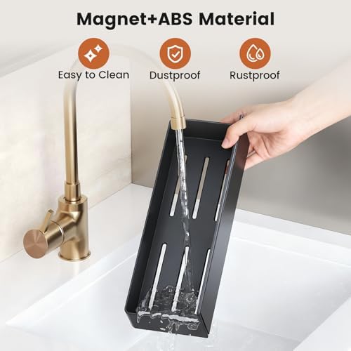 Mystozer Magnetic Spice Rack for Refrigerator Black, 7 Pack - Image 3