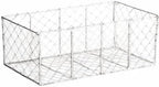 DII Chicken Wire Collection Farmhouse Vintage Wall Baskets, Medium Basket, White - Image 6