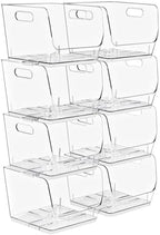 Sorbus Clear Pantry Organizer with Stackable Storage Bins, Open Front by Sorbus
