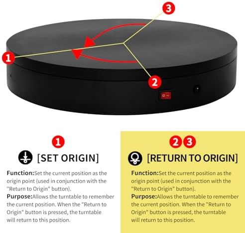12.6In Remote Motorized Electric Turntable Rotating Display Stand Rotating Platform Photography Turntable motorized lazy susan base giratoria para for Photography,3D Scanner,(Load Range:88~300lbs) - Image 6
