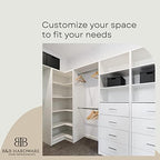 B&B HARDWARE Cabinet Shelves - 3/4'' Thick - Custom Organize Space with Stylish Shelves - Perfect Solution for Home & Office - Melamine Shelves Cut to Order (12" Depth X 10'' Inches Length) - Image 4