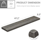 QEEIG Extra Long Floating Shelves for Wall (Grey, Set of 2, 47.2") - Image 3