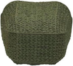 Household Essentials Natural Woven Wicker Storage Basket with Handles - Image 6