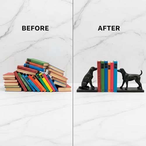 Comfy Hour 13.8 Inch Labrador Bookends, Dog Statue, Set of 2 - Image 7