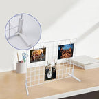 2 Sets Wall Grid Decorative Panel with Base for Photo Display - Image 6