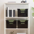 IRIS USA 4-Pack Large Desktop File Box with Open Lid, Black - Image 5
