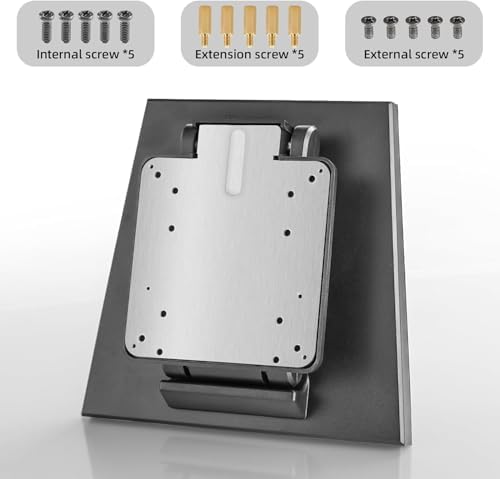 Adjustable Foldable Single Monitor Mount, Low Profile VESA Monitor Desk Mount 75x75mm & 100x100mm, Fits 10-27 Inch LCD Touch Screens - Image 6