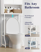 Kitsure 68.1"H Over Toilet Storage Cabinet, Magnetic Door, Adjustable Shelf - Image 5