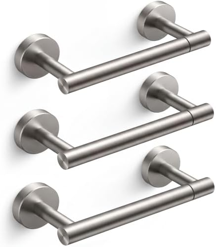 FORIOUS Toilet Paper Holder Wall Mount, Stainless Steel Rustproof Double Post Pivoting Tissue Roll Holder for Bathroom, Commercial Toilet Paper Dispenser (Stainless Steel, Classic 3 Pack) by FORIOUS