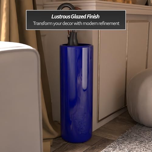 Red Lantern 24" Navy Blue Umbrella Stand - Image 5
